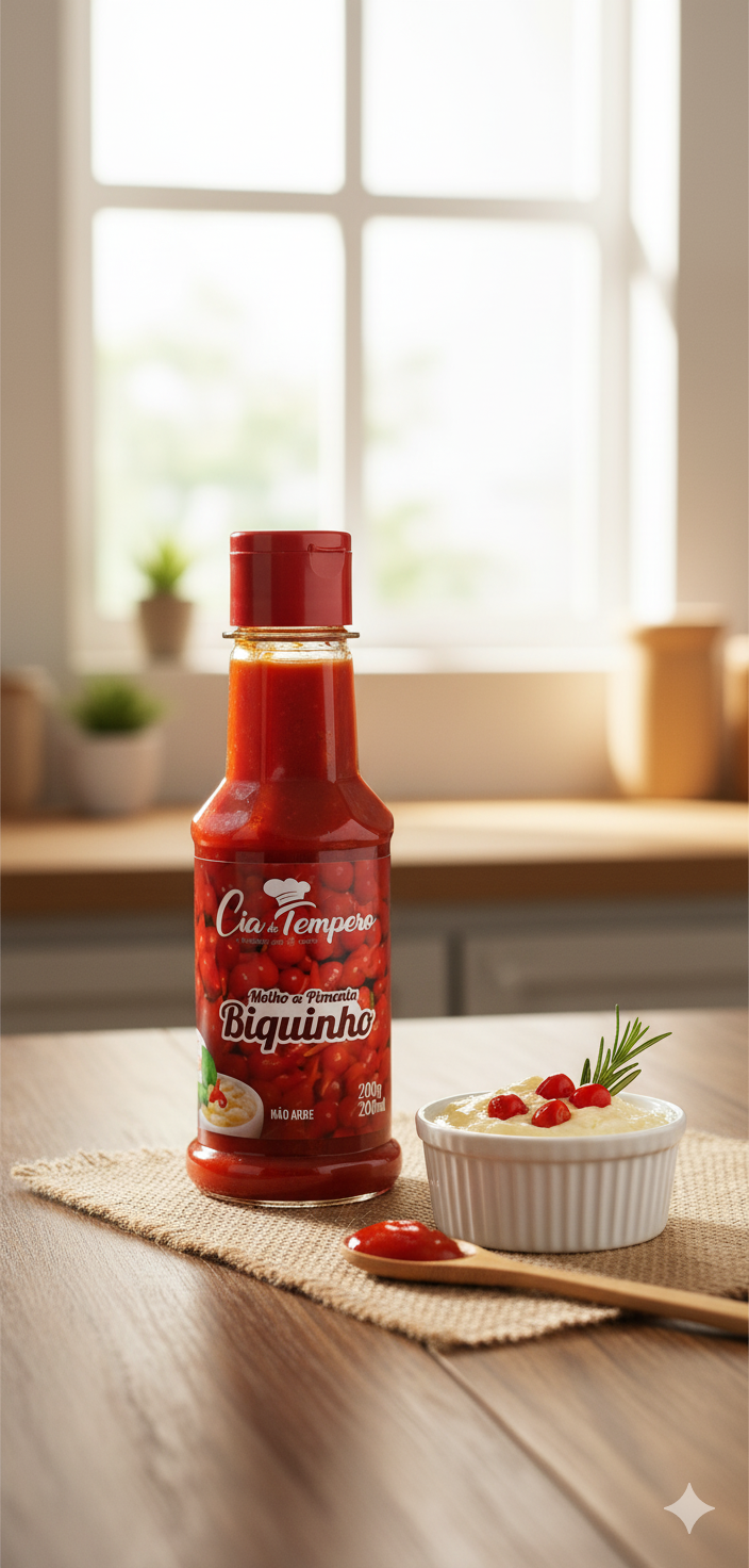 Molho Pimenta Biquinho - CIA DO TEMPERO