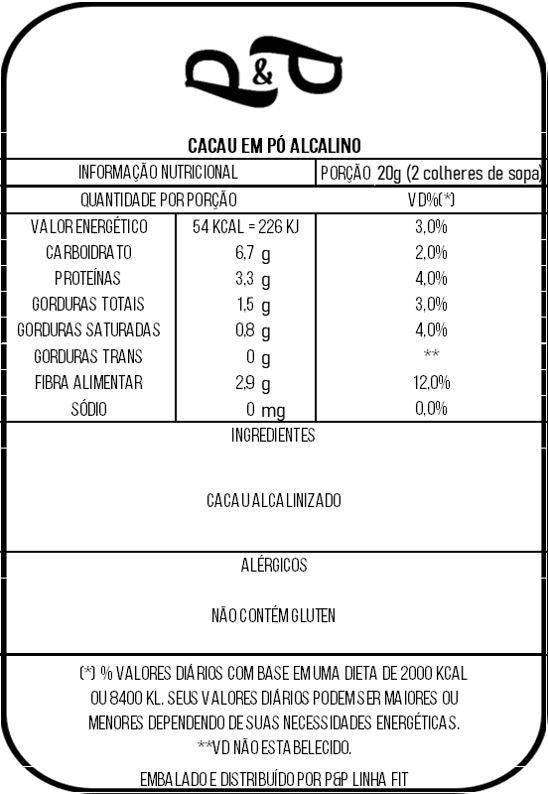 100% Alkalized Cocoa Powder - P&P