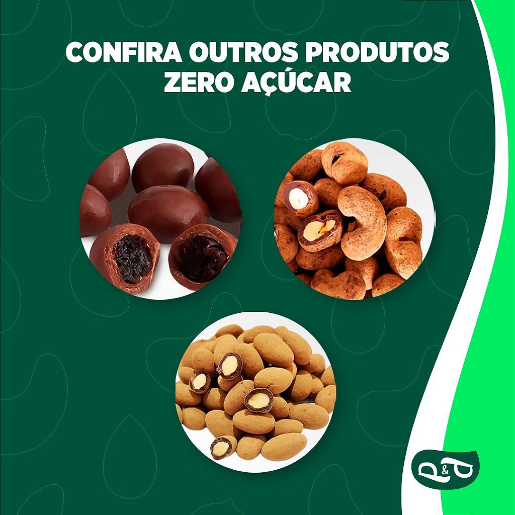 Cashew Dragee with 70% Chocolate – Sugar-Free - P&P