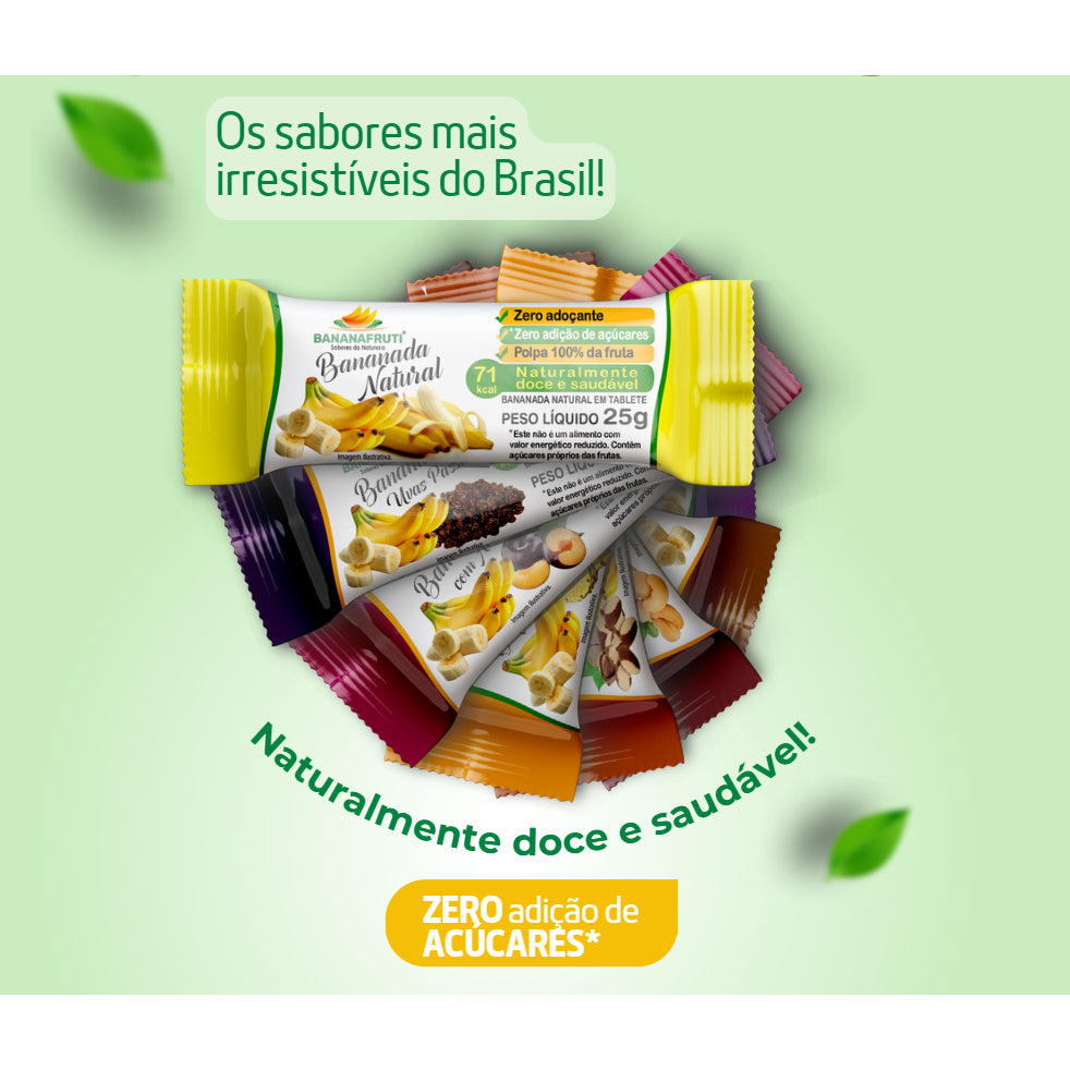 Pacote Bananada Natural - com Ameixa