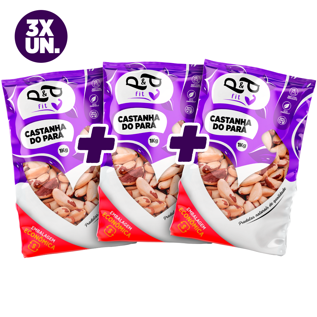 Castanha do Pará Inteira 3Unidades - P&P