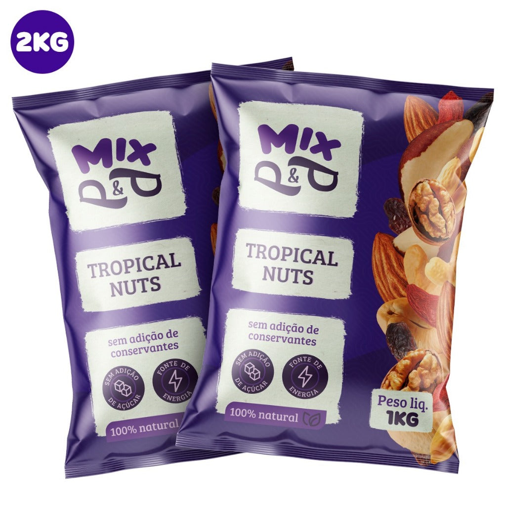 Kit Mix Castanhas Tropical Nuts Dieta Saudável 2 Un.
