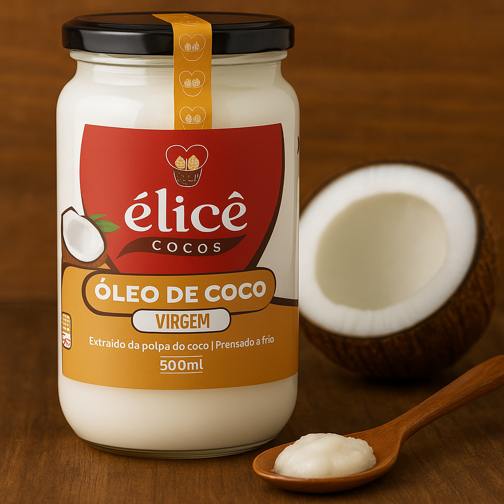 Óleo de Coco VIRGEM - 500ml - Élicê Coco