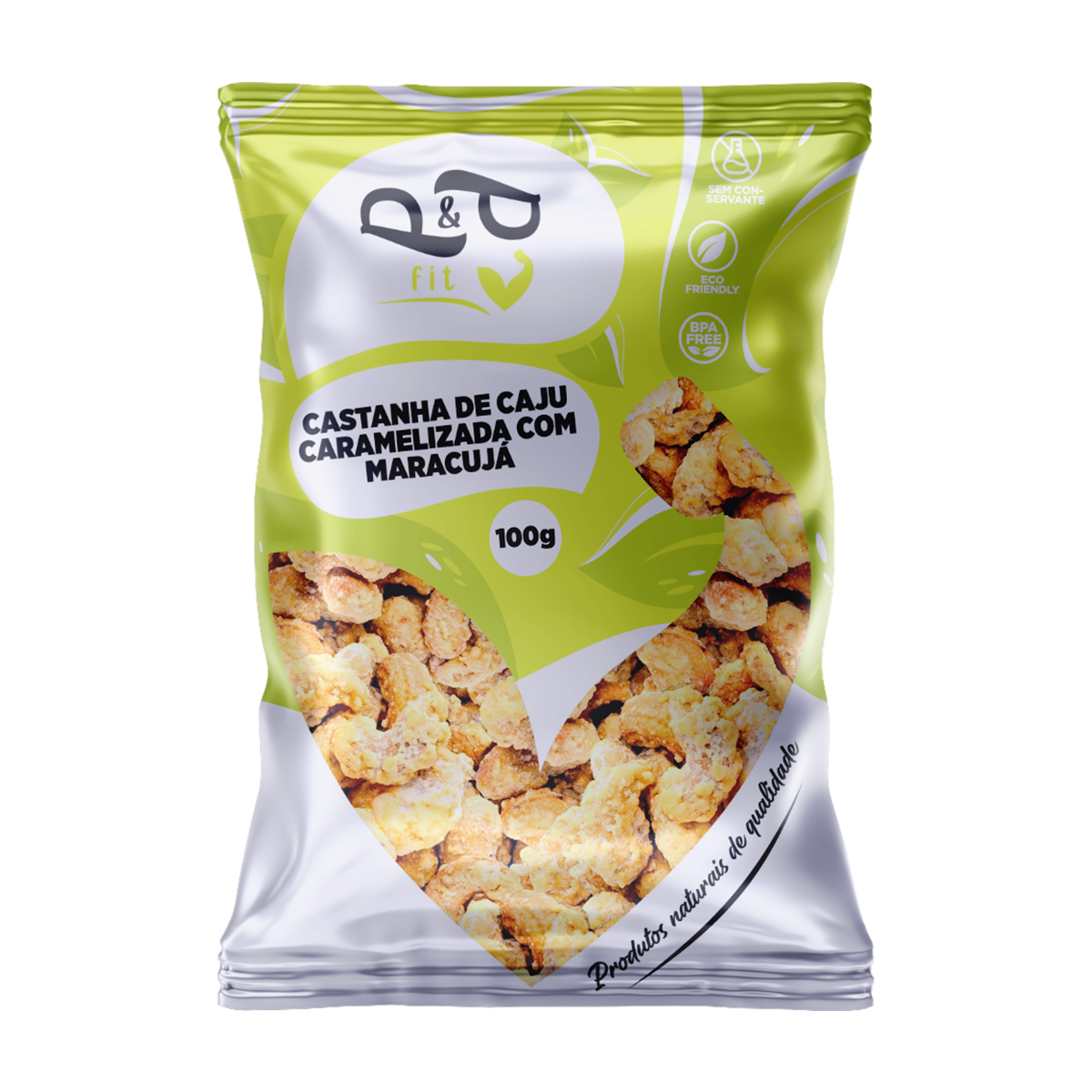 Castanha de Caju Caramelizada com Maracujá - - P&P