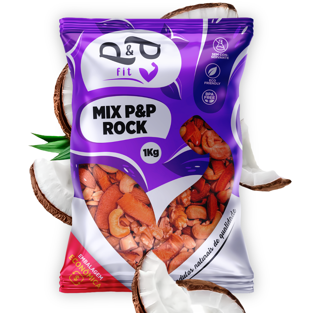 Mix P&P ROCK Nuts Coco Castanha Castanha de Caju do Pará