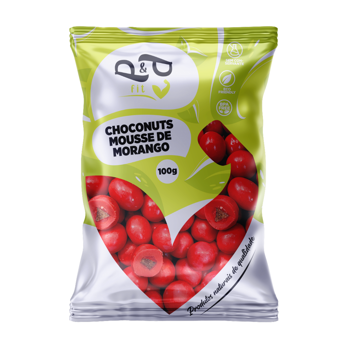 Choconuts P&P Mousse de Morango Chocolate Drageado