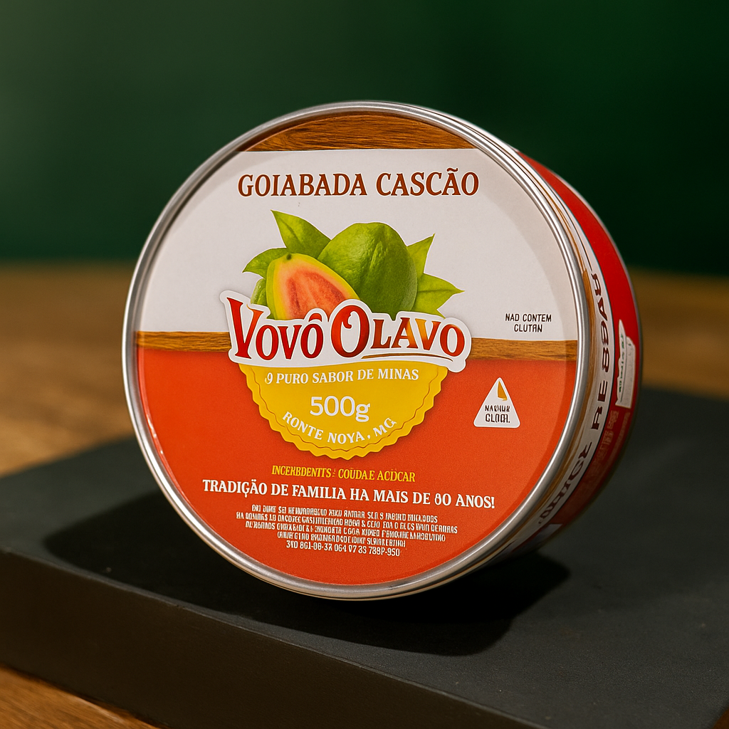 Goiabada Cascão Vovô Olavo Lata Clássica | Sabor Autêntico de Minas