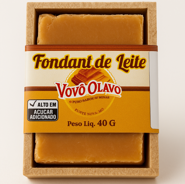 Fondant de Leite Doce Vovô Olavo | Caixinha de Madeira para Presente