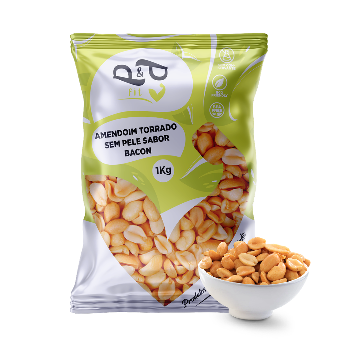 Amendoim Torrado Sabor Bacon - P&P