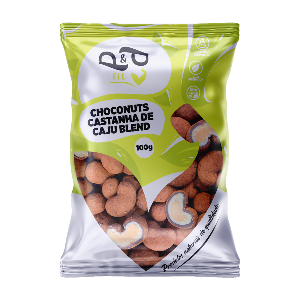 Choconuts P&P Castanha de Caju Chocolate Blend Drageado