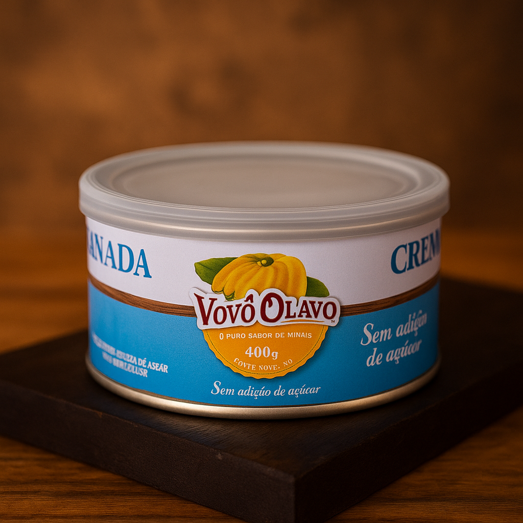 Bananada Vovô Olavo Lata Sem Adição de Açúcar | 100% Banana | Tradicional de Minas