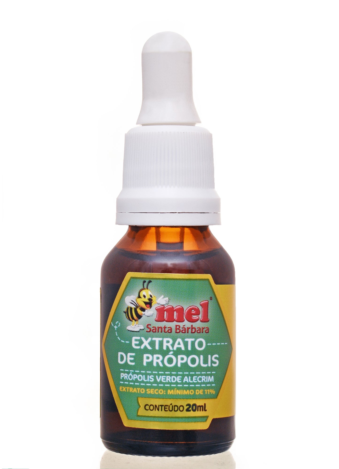 Extrato de Própolis Verde Alecrim 20ml Mel Santa Bárbara | Alta Concentração | Imunidade Natural | 11% Extrato Seco