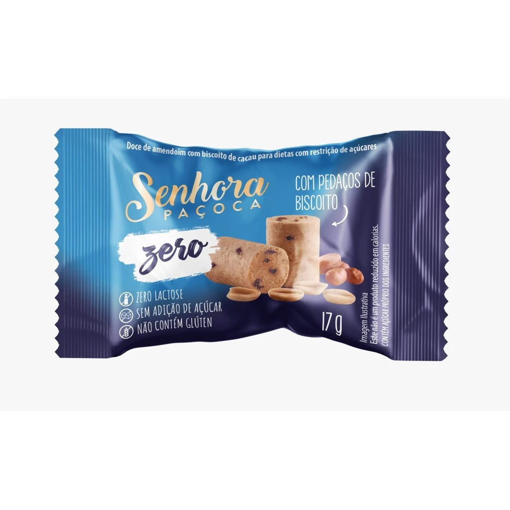 Paçoca Cookies and Cream Vegano Sem Glúten Caixa C/ 24un