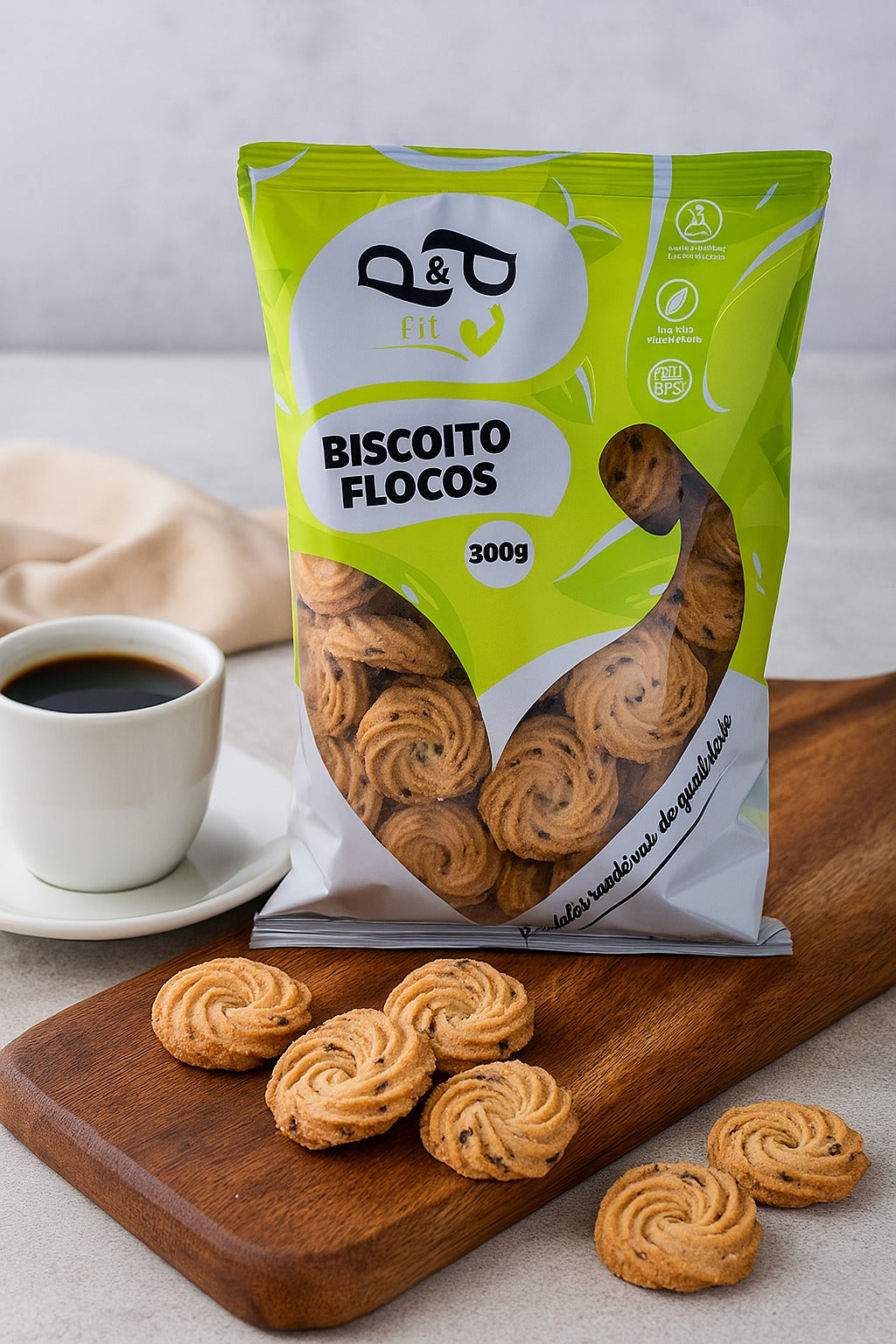 Biscoito Amanteigado Flocos P&P