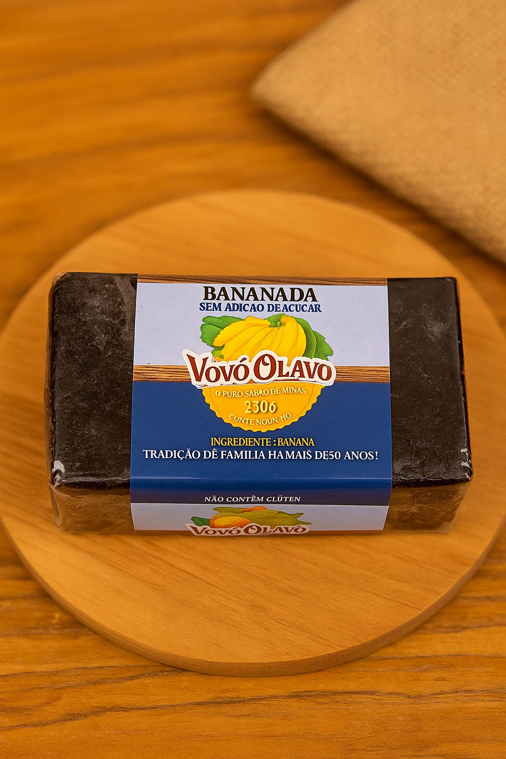 Bananada Vovô Olavo  Sem Adição de Açúcar | 100% Banana | Doce de Minas