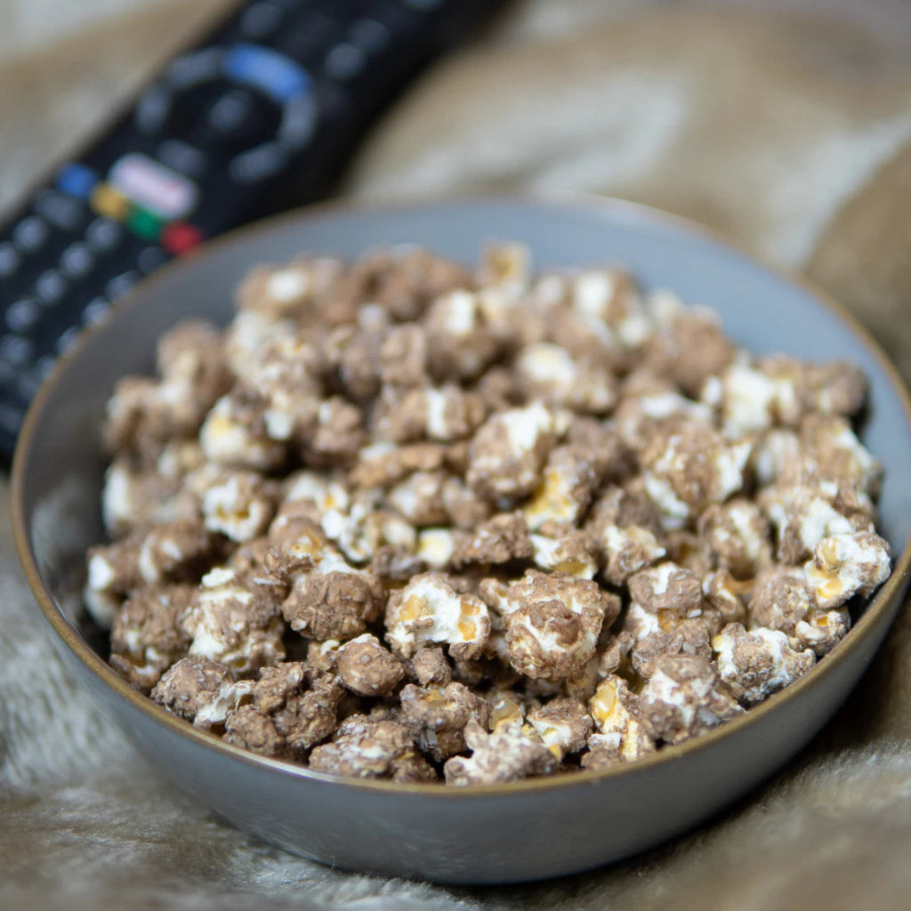 Pipoca Gourmet Sabor Chocolate e Coco - Senhora Pipoca