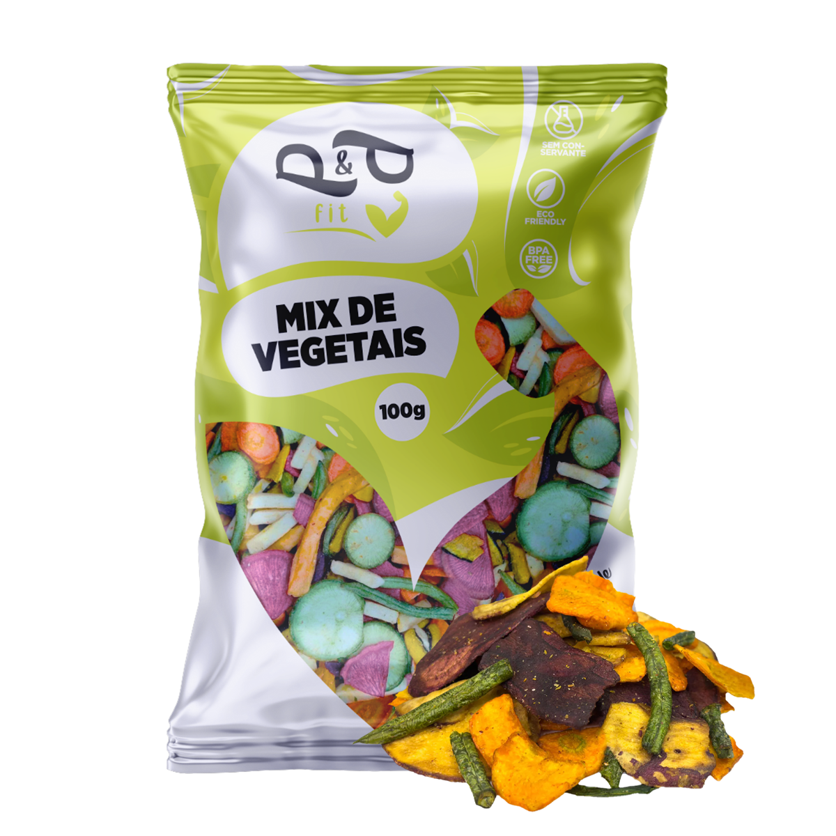 Mix P&P Vegetais e Legumes Chips Crocantes