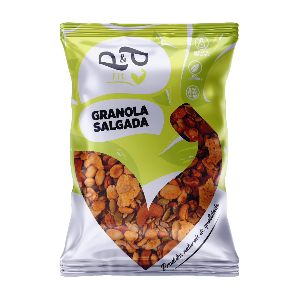 Granola Gourmet P&P Salgada / Low Carb - Com Chimichurri e Páprica