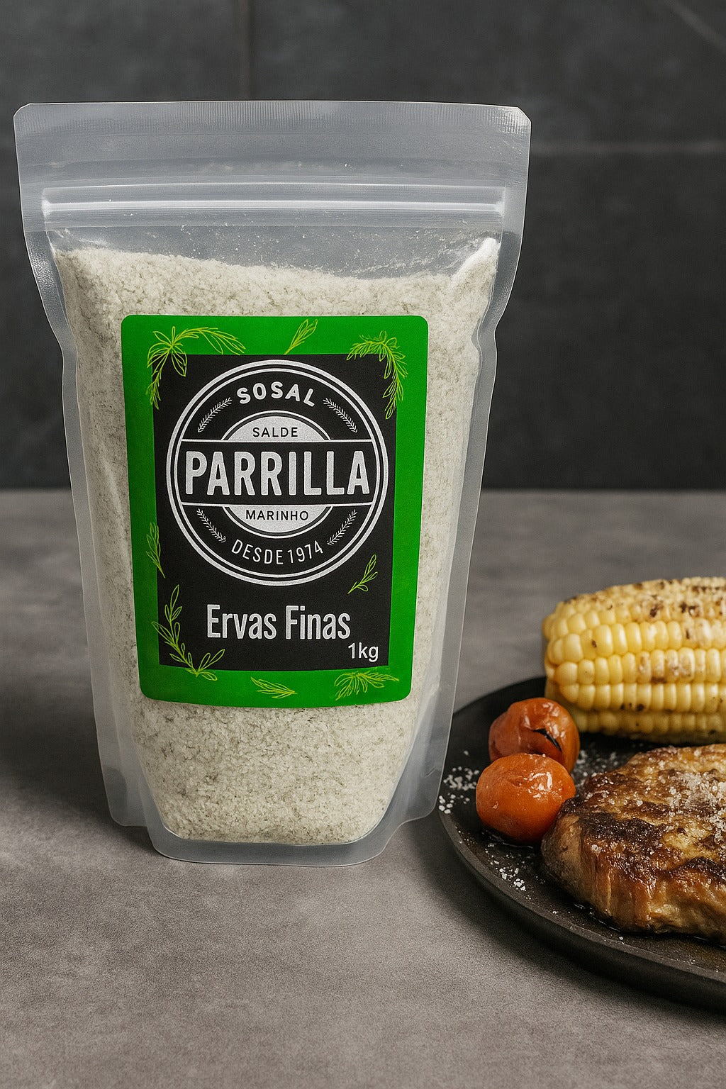 Sal de Parrilla Ervas Finas Sosal Marinho Premium Para Churrasco