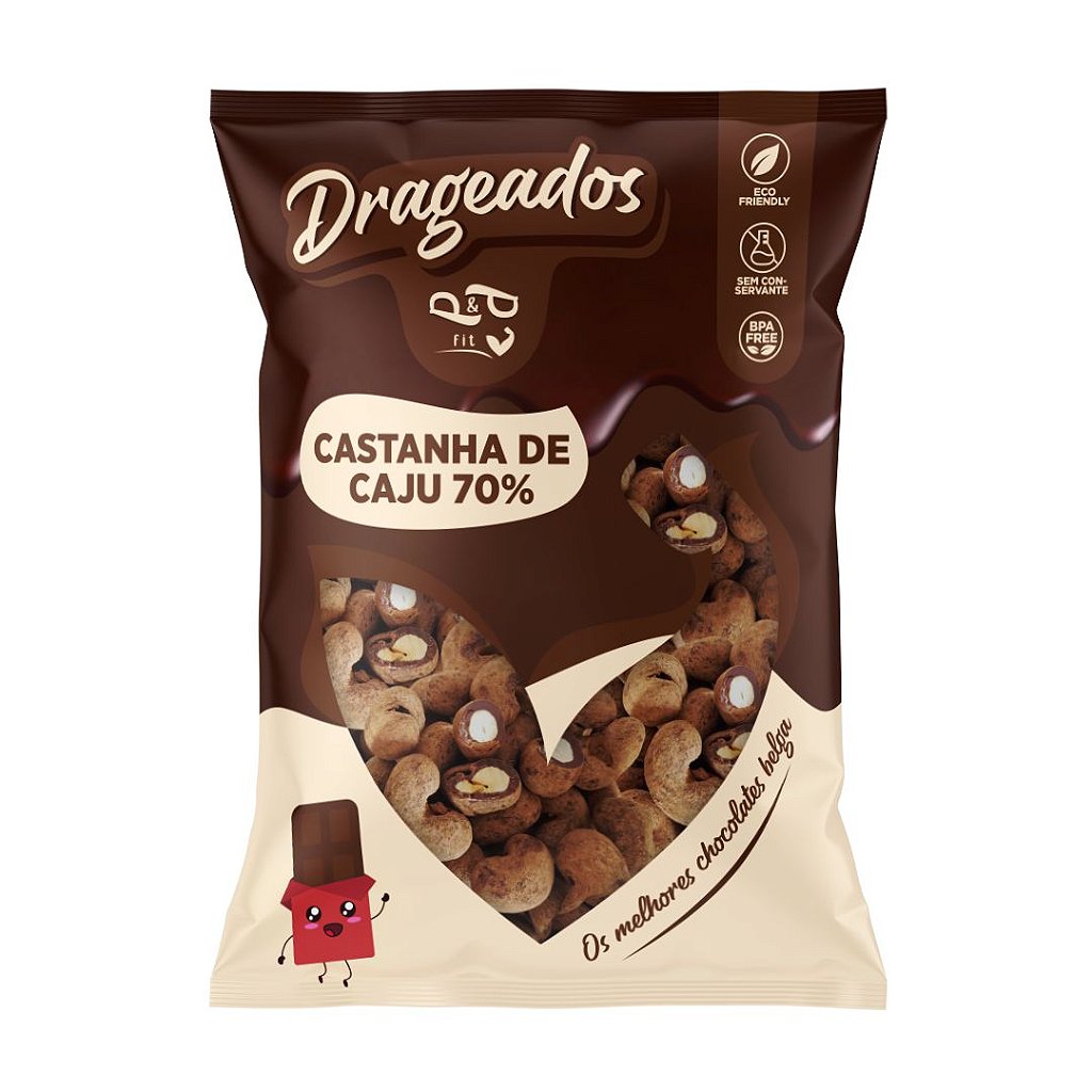 Cashew Dragee with 70% Chocolate – P&P