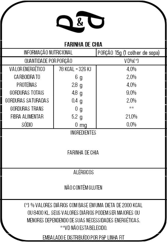 Chia Flour - P&P