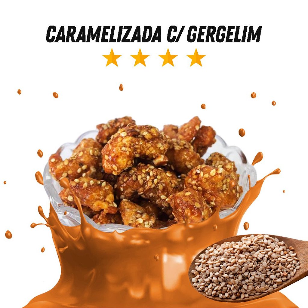 Caramelized Cashew Nuts with Sesame - P&P