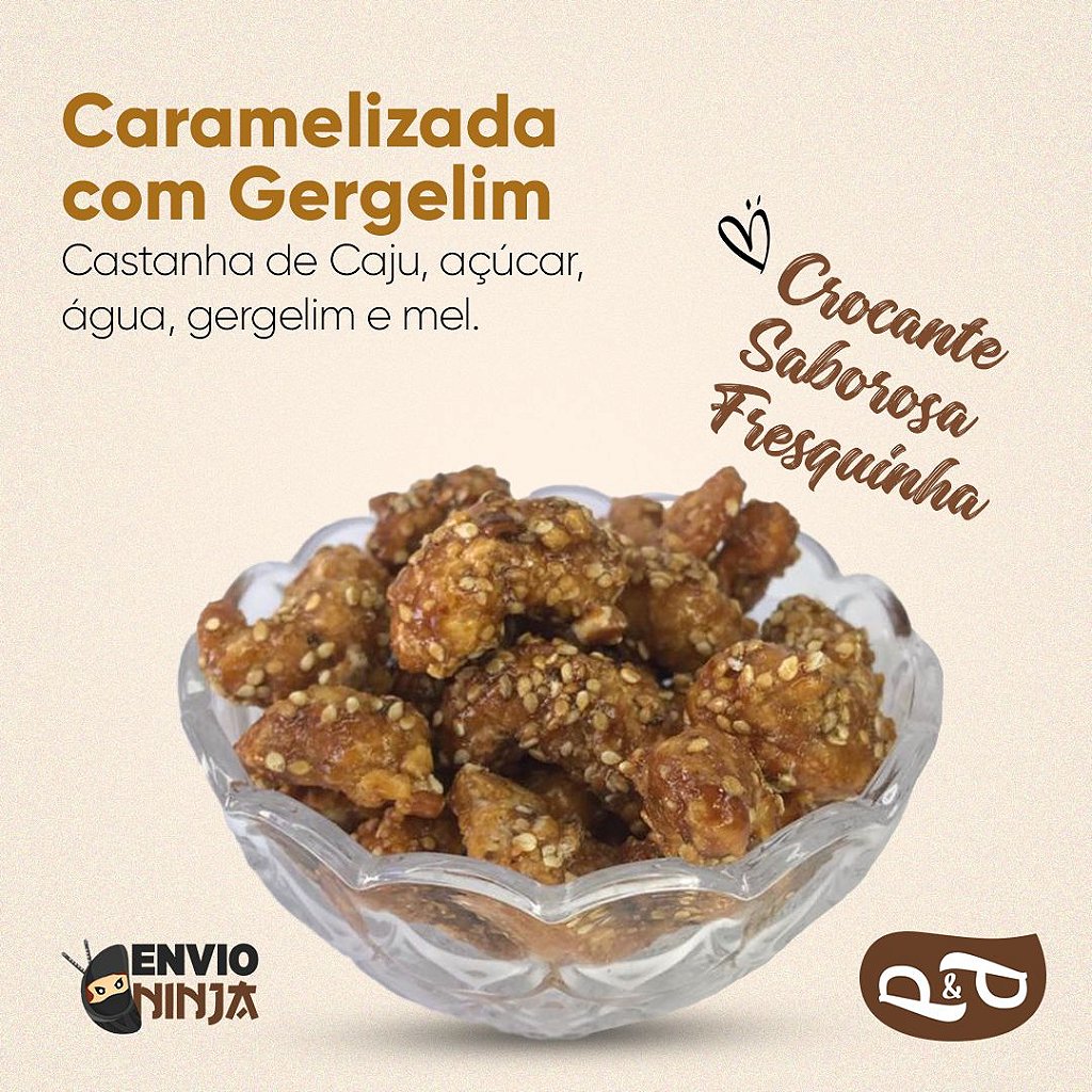 Caramelized Cashew Nuts with Sesame - P&P