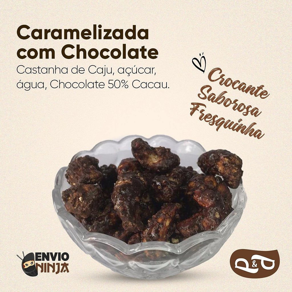 Caramelized Cashew Nuts with Chocolate - P&P