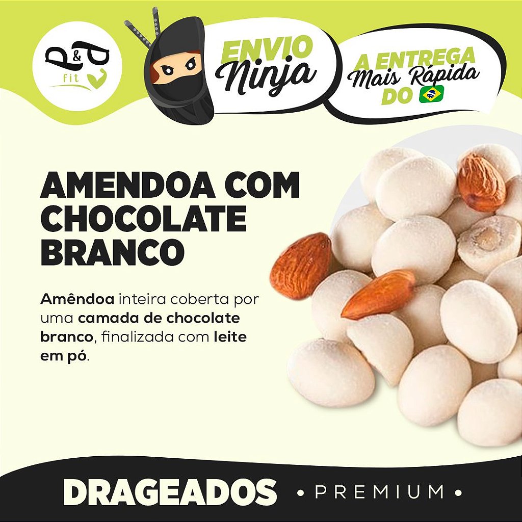 Almond with White Chocolate Dragée - P&P