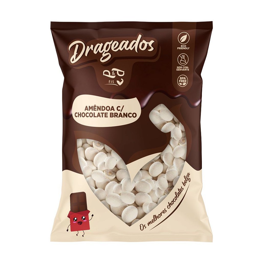 Almond with White Chocolate Dragée - P&P