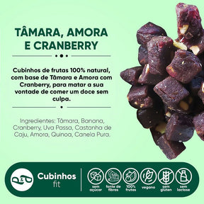 Fit Cube – Date, Blackberry & Cranberry – Sugar-Free, Gluten-Free