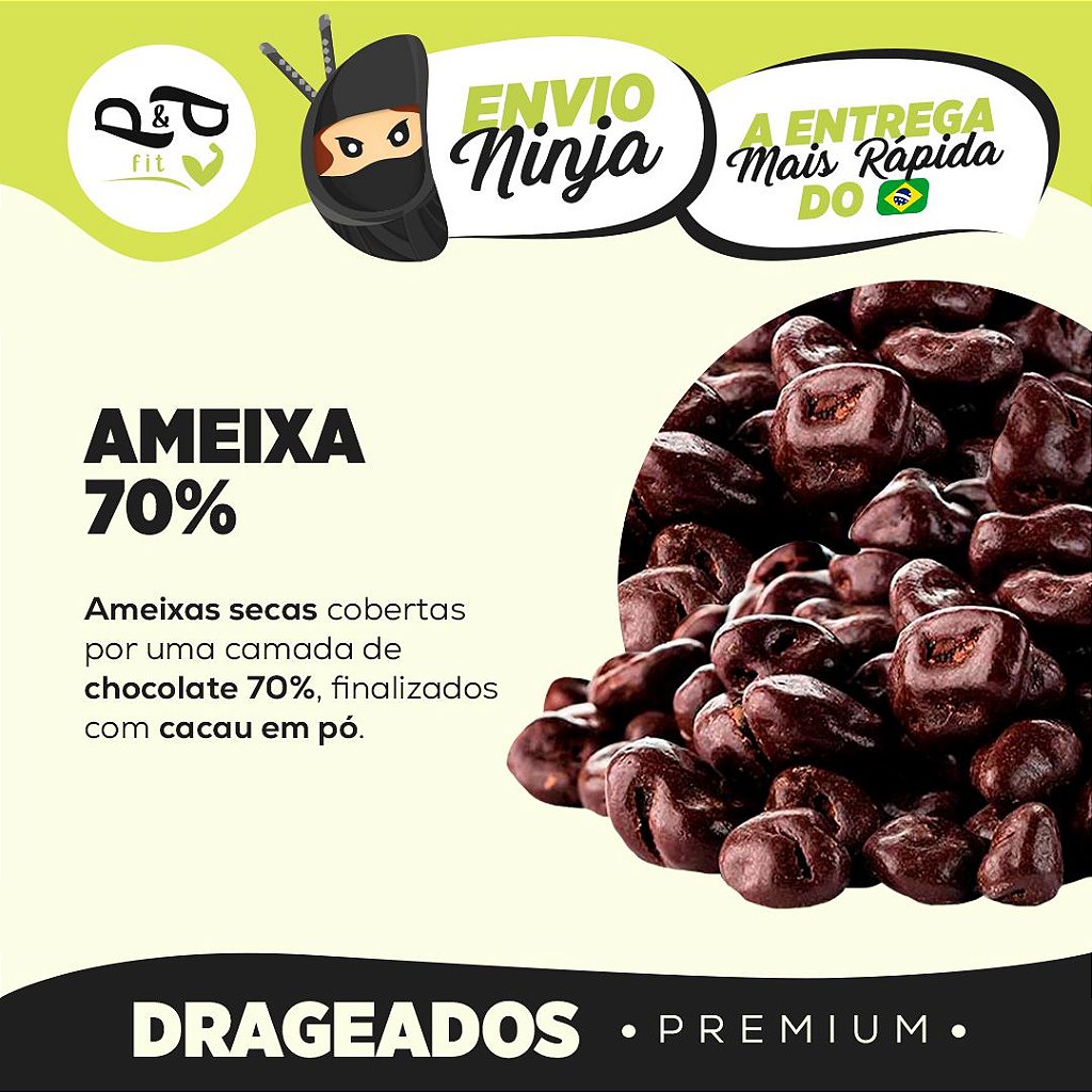 70% Chocolate Dragee with Plum – P&P
