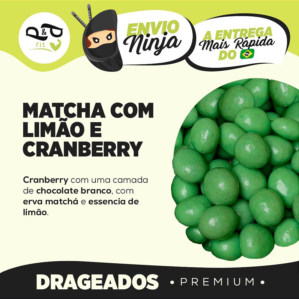 Cranberry Matcha Dragee with Lemon – P&P