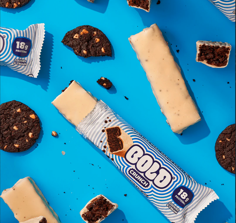 Barra de Proteína BOLD Crunch Cookies Cream Caixa 12un Proteína