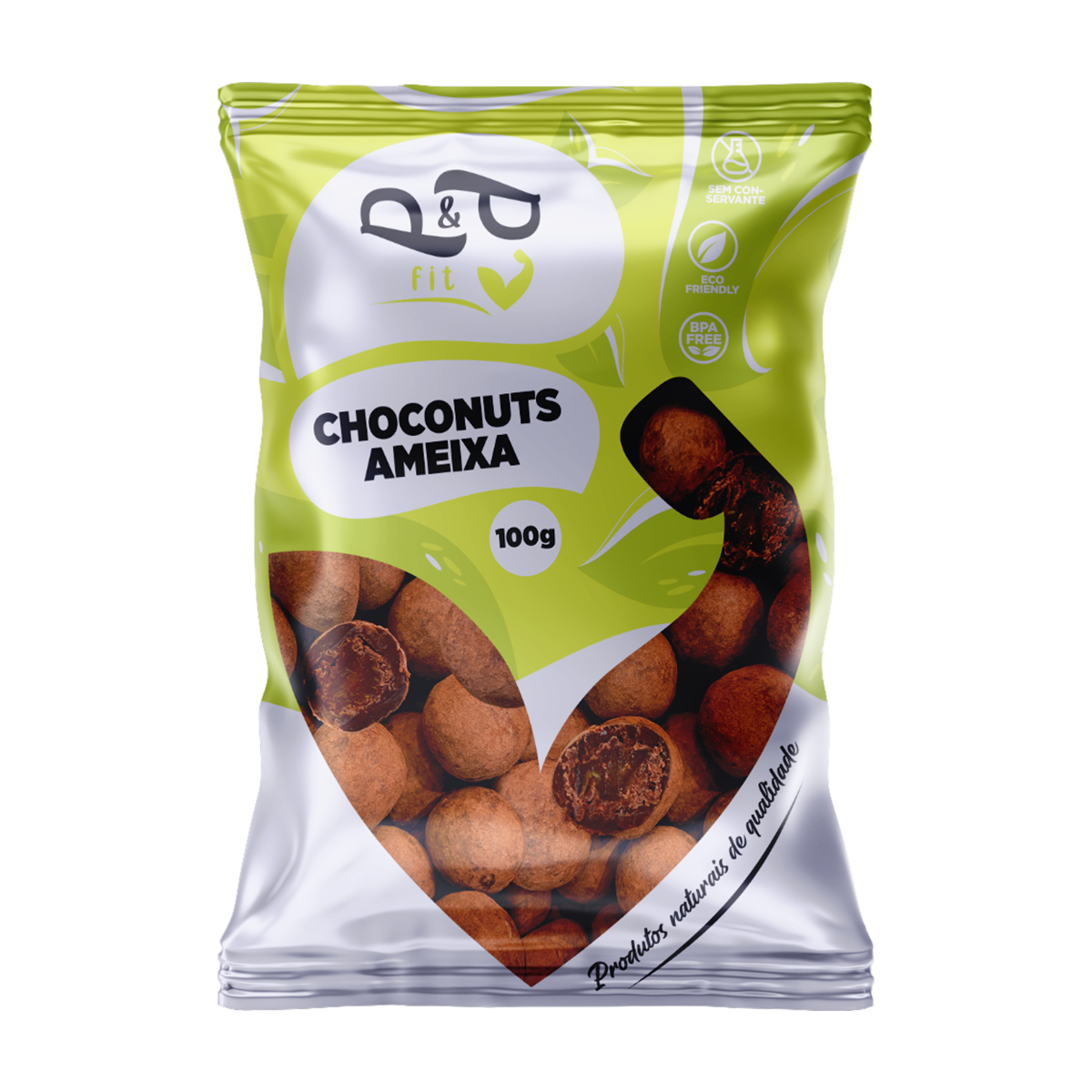 Choconuts P&P Ameixa Chocolate 70% Drageado
