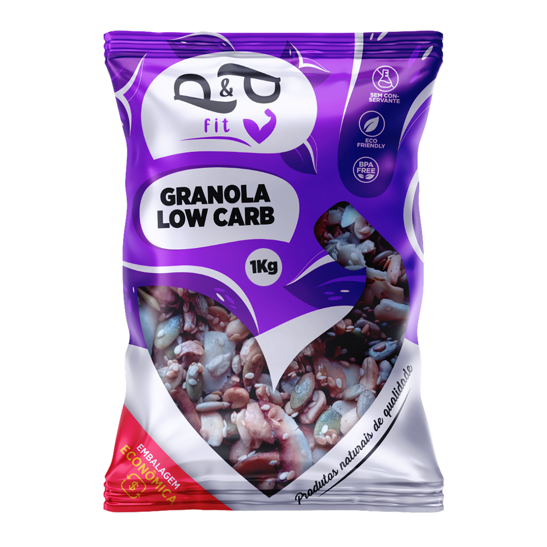 Granola Gourmet P&P Low Carb Zero Açúcar Sem Glúten - P&P