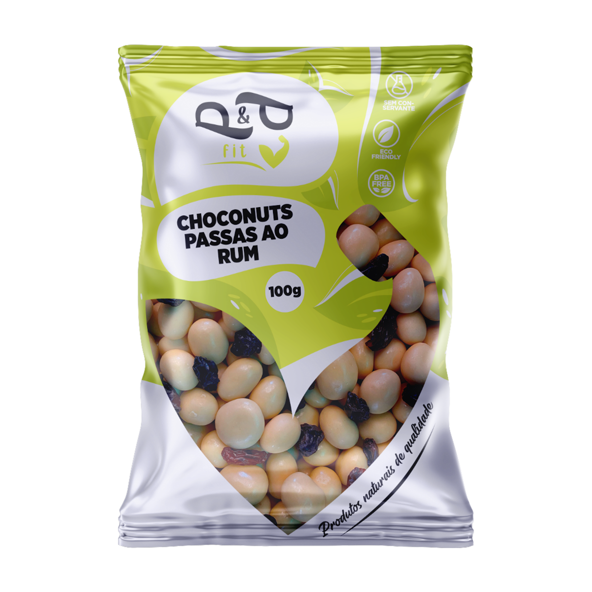Choconuts P&P Passas ao Rum Chocolate Branco Drageado