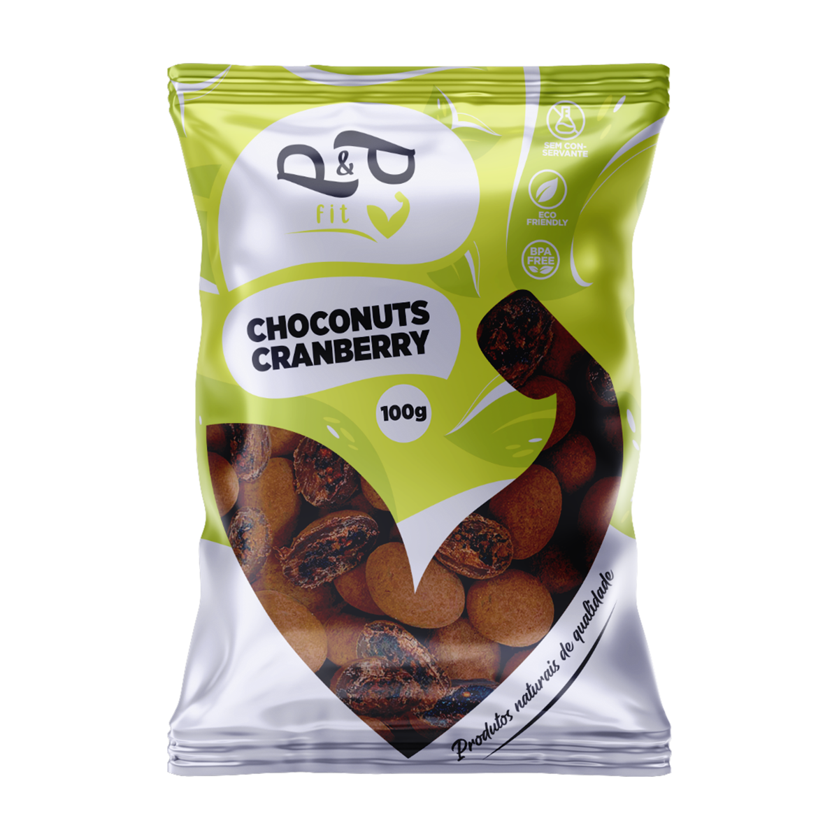 Choconuts P&P Cranberry Chocolate 70% Drageado