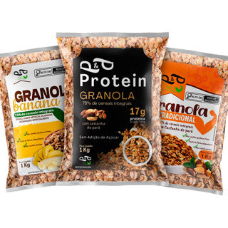 Kit Granola Protein + Banana + Tradicional