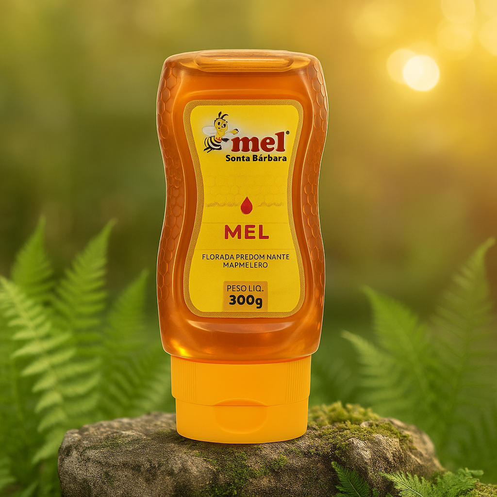 Mel Puro Bisnaga  Florada Marmeleiro | Mel Santa Bárbara | Tampa Corta-Gotas