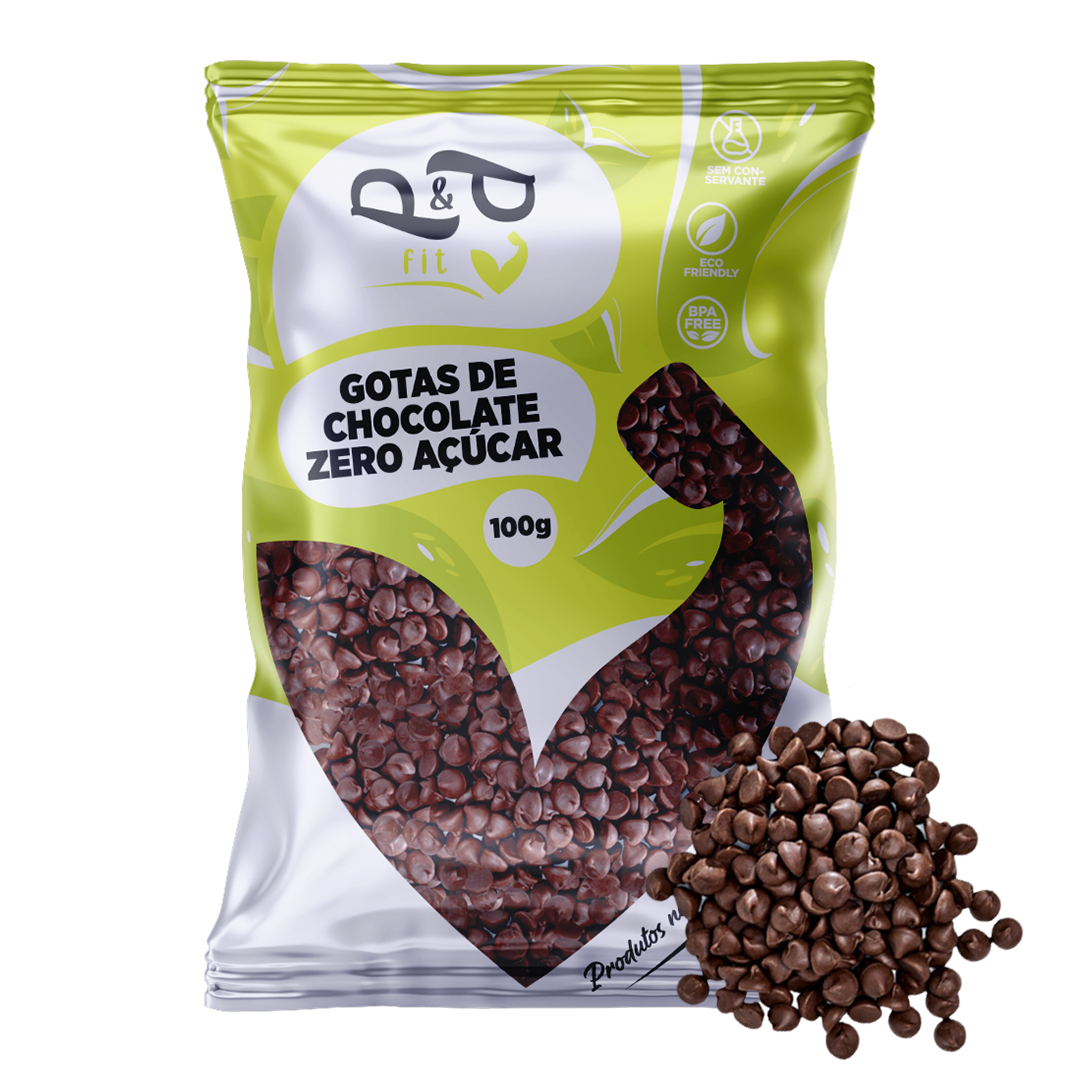 Gotas de Chocolate 70% Zero Açúcar - - P&P