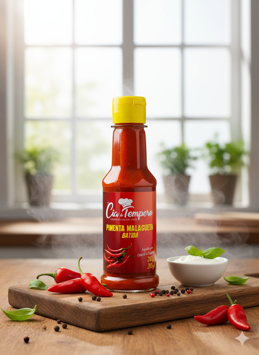 Molho De Pimenta Malagueta Batida 200ML CIA DO TEMPERO