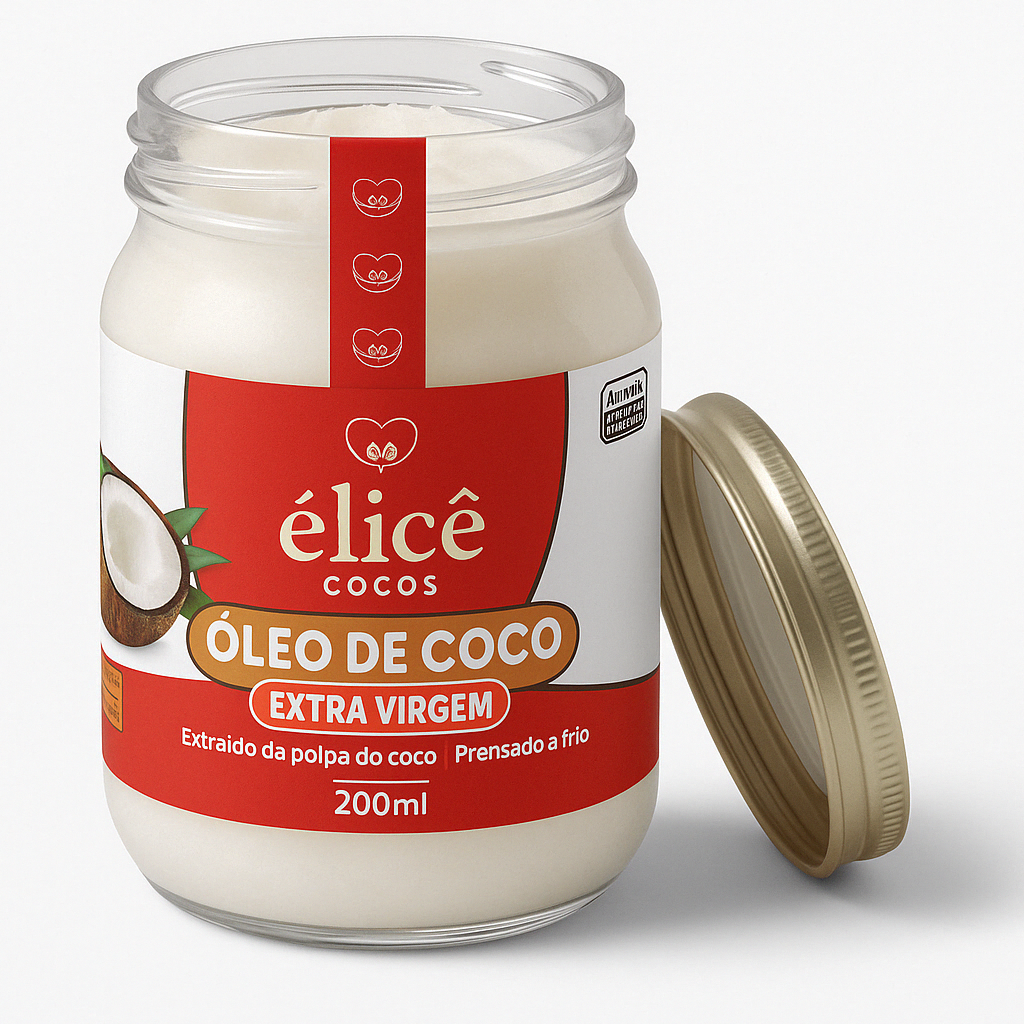 Óleo de Coco Extra Virgem - 200ml - Élicê Coco