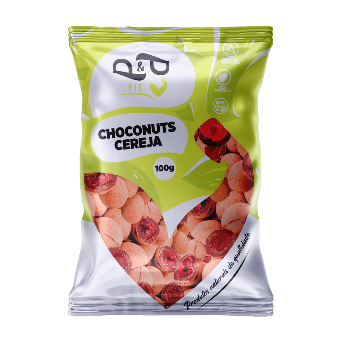 Choconuts P&P Cereja Chocolate 70% Drageado