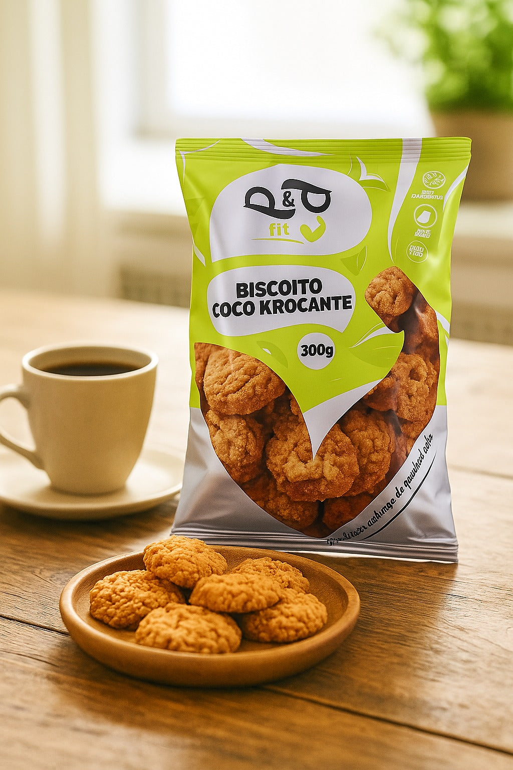 Biscoito Amanteigado Coco Krocante e Castanha P&P