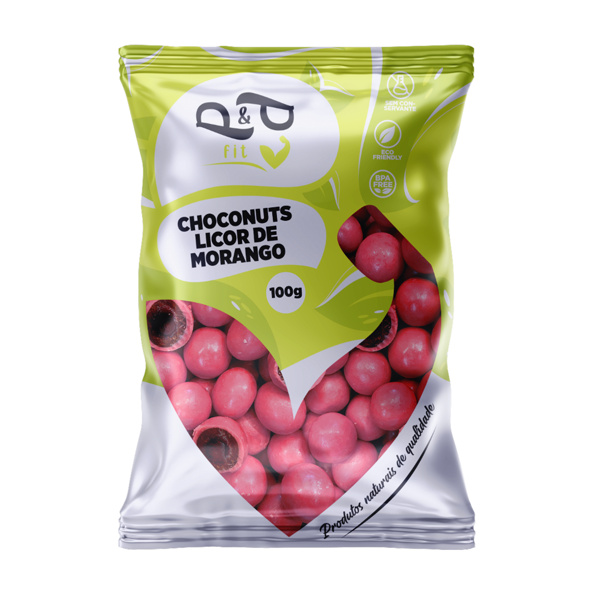 Choconuts P&P Licor de Morango Chocolate Drageado