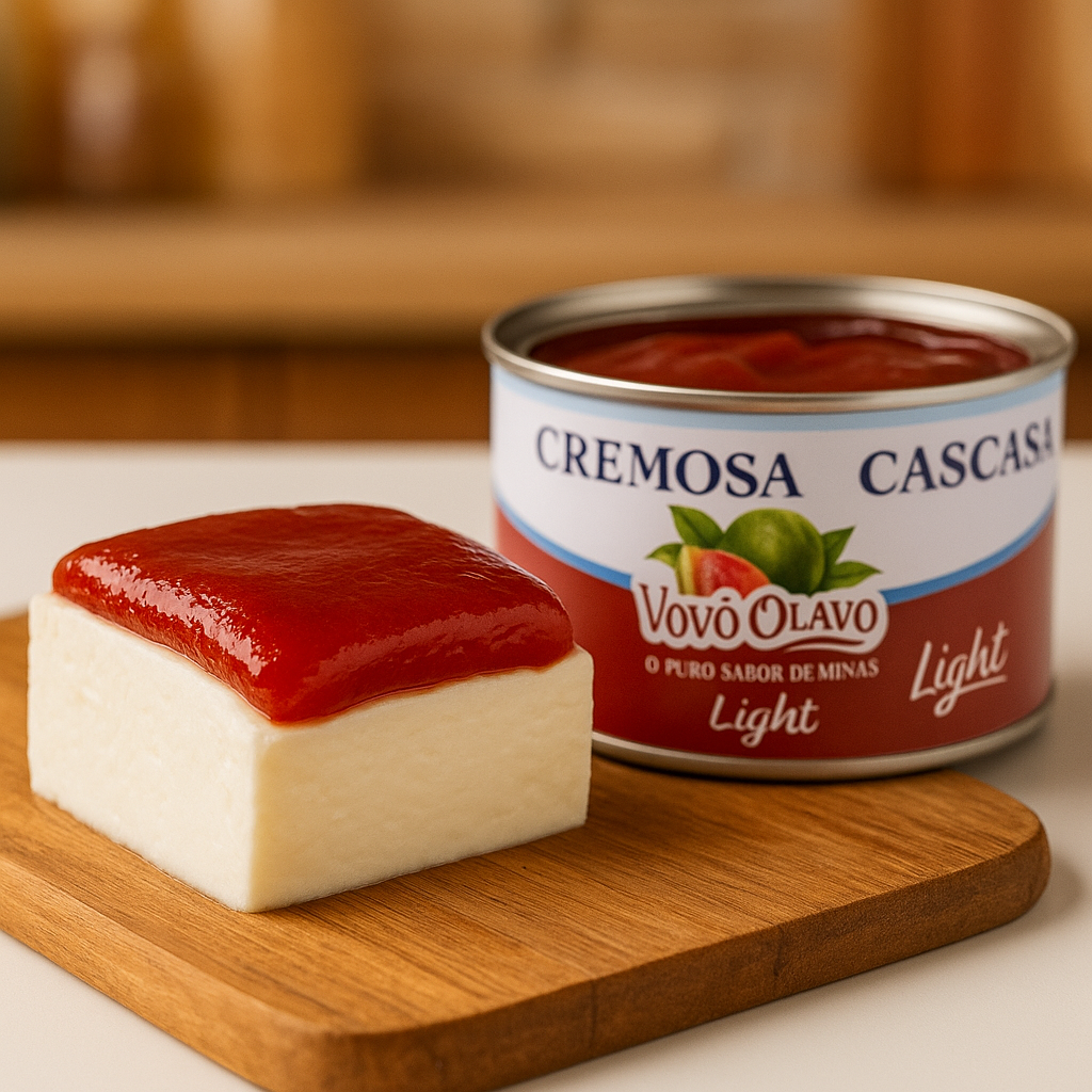 Goiabada Cascão Cremosa Light Vovô Olavo - 50% Menos Açúcar Sabor Minas