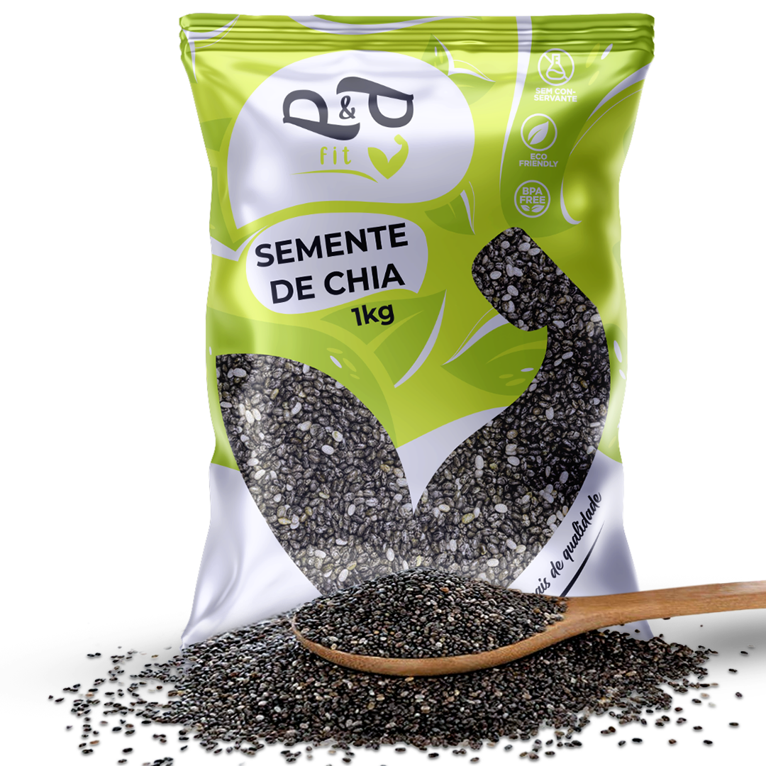 Semente de Chia Original 100% Natural Sem Glúten - P&P