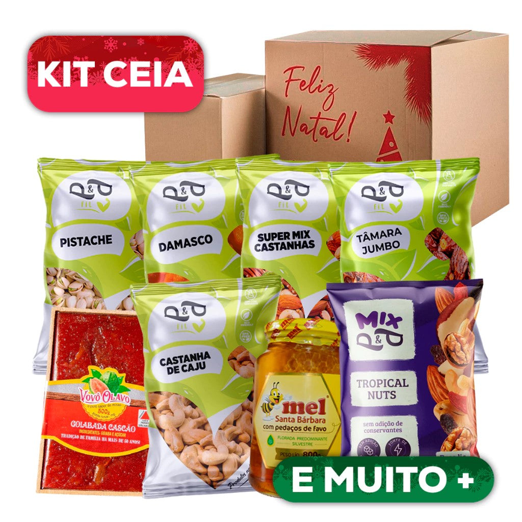 Holiday Feast Kit – Walnuts, Cashews, Almonds, Peanuts, Apricots, Hazelnuts – Christmas Feast Combo – P&P