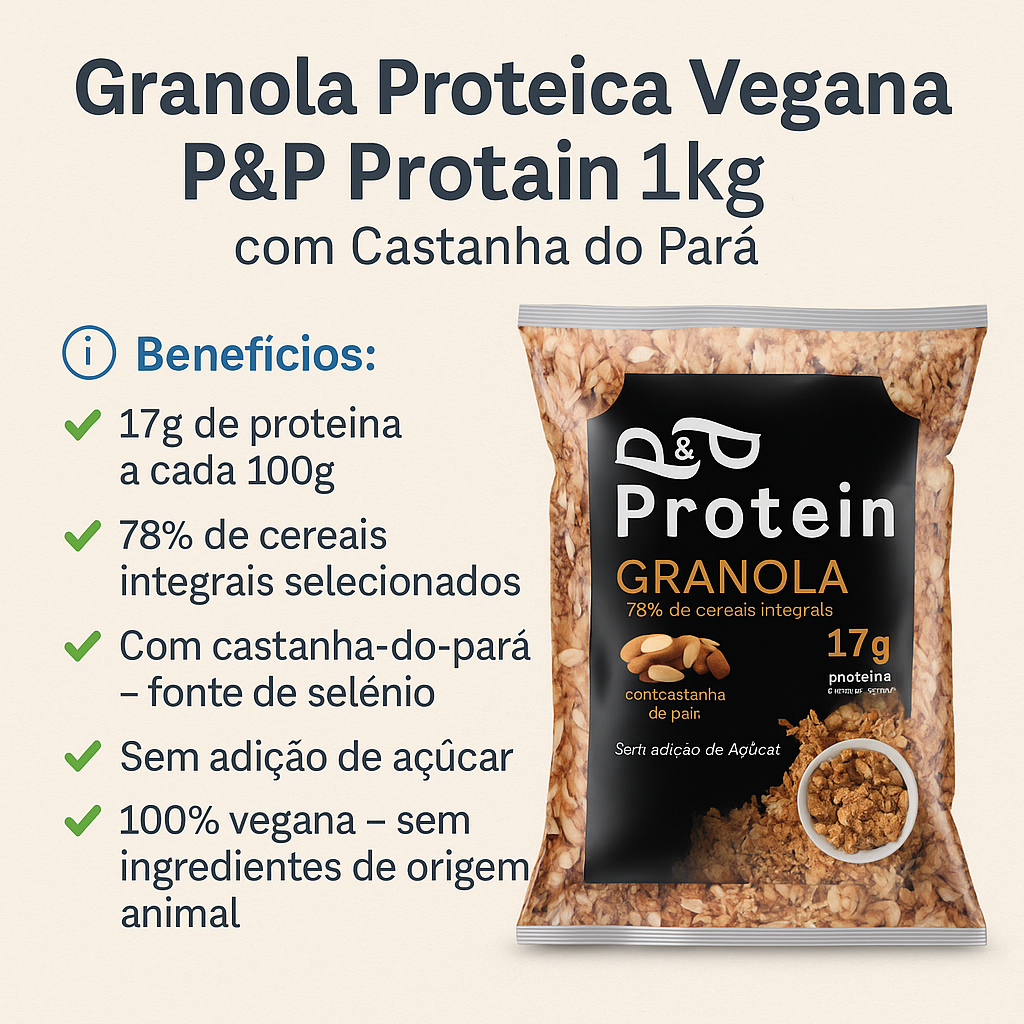Granola P&P Protein Vegana Proteica Proteina